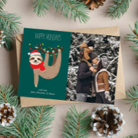 Joli Noël Sloth Photo personnalisée