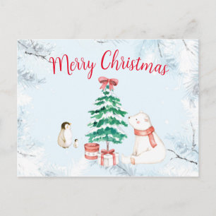 Cartes Pour Fêtes Annuelles Joli Noël tout blanc