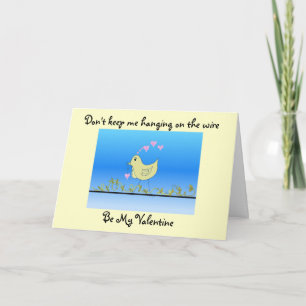 Cartes Pour Fêtes Annuelles Joli oiseau de la Saint-Valentin