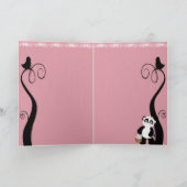 Cartes Pour Fêtes Annuelles Joli panda de Pâques (Intérieur)