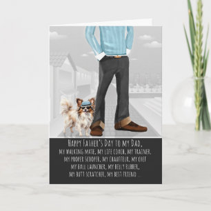 Cartes Pour Fêtes Annuelles Joli Papillon et Papa Drôle Fête des Pères