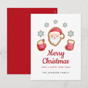Cartes Pour Fêtes Annuelles Joli Père Noël Joyeux Noël