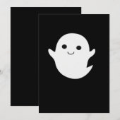 Cartes Pour Fêtes Annuelles Joli Petit Boo (Devant / Derrière)