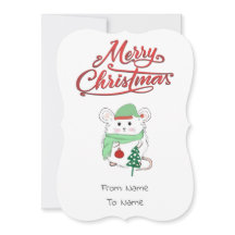 Joli petit hamster Joyeux Noël