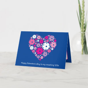 Cartes Pour Fêtes Annuelles Joli Pickleball 💘 Saint-Valentin