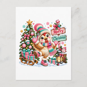 Cartes Pour Fêtes Annuelles Joli poulet joyeux Noël