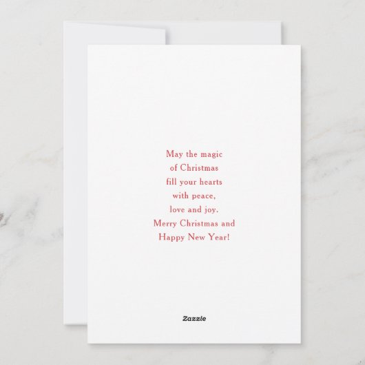 Cartes Pour Fêtes Annuelles Joli renne de Noël (Dos)