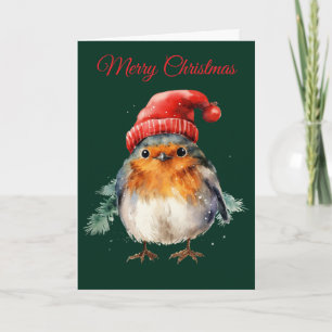 Cartes Pour Fêtes Annuelles Joli Robin