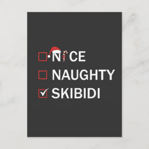 Cartes Pour Fêtes Annuelles Joli sale Skibidi drôle de Noël Gen Alpha 