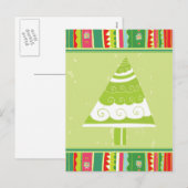 Cartes Pour Fêtes Annuelles Joli sapin de Noël (Devant / Derrière)