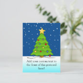 Cartes Pour Fêtes Annuelles Joli sapin de Noël en neige (Debout devant)