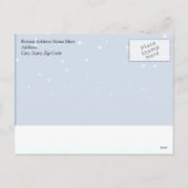 Cartes Pour Fêtes Annuelles Joli sapin de Noël en neige (Dos)