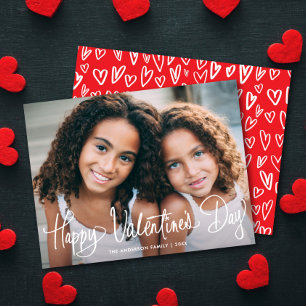 Cartes Pour Fêtes Annuelles Joli Script Amusant Joyeuse Saint-Valentin Une Pho