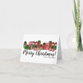 Cartes Pour Fêtes Annuelles Joli Script coloré Joyeux Noël (Devant)