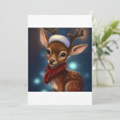 Cartes Pour Fêtes Annuelles Joli T-shirt cadeau de rennes de Noël (Debout devant)