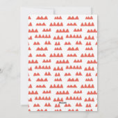 Cartes Pour Fêtes Annuelles Joli Village de Noël à main (Dos)