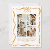 Cartes Pour Fêtes Annuelles Joli Whimsical 4 Photo Doodle Poinsettia Noël (Dos)