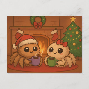 Cartes Pour Fêtes Annuelles Jolie araignée de Noël