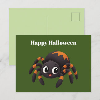 Cartes Pour Fêtes Annuelles Jolie araignée Halloween dessin animé | Personnali