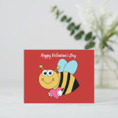 Cartes Pour Fêtes Annuelles Jolie Bonne Saint-Valentin Abeille (Debout devant)