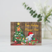 Cartes Pour Fêtes Annuelles Jolie chèvre de Noël (Debout devant)