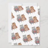 Cartes Pour Fêtes Annuelles Jolie chouette toujours et pour toujours la Saint- (Dos)