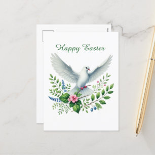 Cartes Pour Fêtes Annuelles Jolie colombe de Pâques