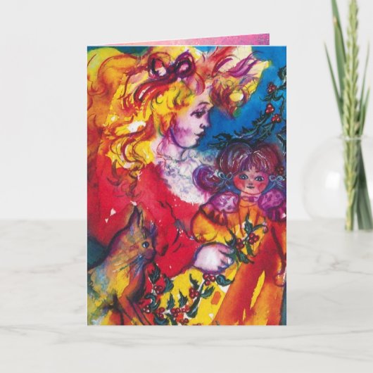 CARTES POUR FÊTES ANNUELLES JOLIE DOLL (Devant)