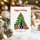 Cartes Pour Fêtes Annuelles Jolie famille de chiens de loup irlandais Noël
