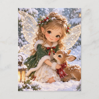 Cartes Pour Fêtes Annuelles Jolie fée de Noël