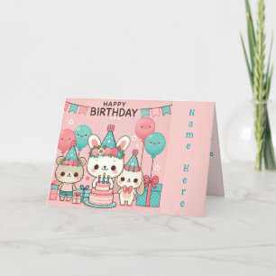Cartes Pour Fêtes Annuelles Jolie fête d'anniversaire