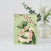 Cartes Pour Fêtes Annuelles jolie fille de la Saint-Patrick vacances (Debout devant)