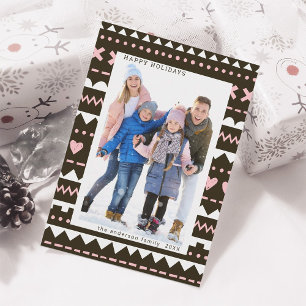 Cartes Pour Fêtes Annuelles Jolie fille Motif Joyeux vacances Photo
