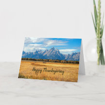 Jolie Golden Field Mountains Photo Thanksgiving