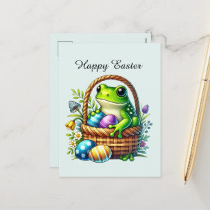 Cartes Pour Fêtes Annuelles Jolie grenouille de Pâques