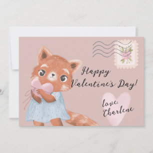Cartes Pour Fêtes Annuelles Jolie lettre postale de la Saint-Valentin avec pan