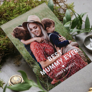 Cartes Pour Fêtes Annuelles Jolie MAMAN LA MEILLEURE Cœur Fête des mères Photo