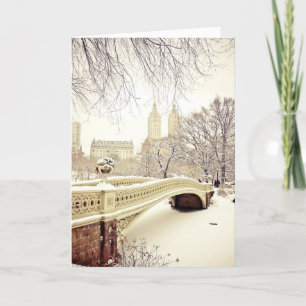 Cartes Pour Fêtes Annuelles Jolie neige - New York Holiday