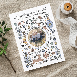 Cartes Pour Fêtes Annuelles Jolie photo de bonne nuit à tous pour Noël