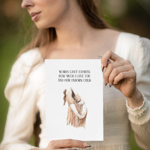 Cartes Pour Fêtes Annuelles Jolie Romantique Grossesse Femme Cadeau Avec Citat