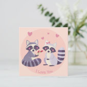 Cartes Pour Fêtes Annuelles Jolie Saint-Valentin (Debout devant)