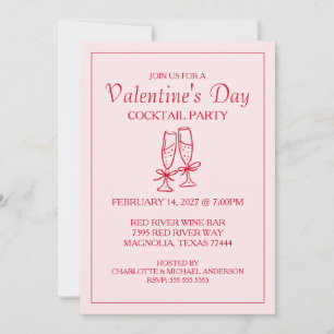 Cartes Pour Fêtes Annuelles Jolie Saint-Valentin XOXO Rose Rouge