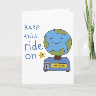 Cartes Pour Fêtes Annuelles Jolie Terre Gardez Ce Manège En Marche Pour Sauver