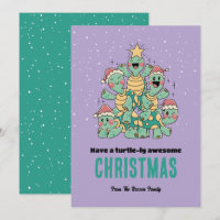 Jolie Tortue Xmas Arbre Turtlely Superbe Noël