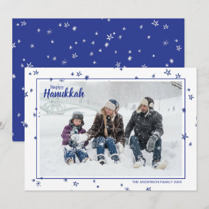 Cartes Pour Fêtes Annuelles Jolies Étoiles Dessinées à la Main Joyeux Hanouka