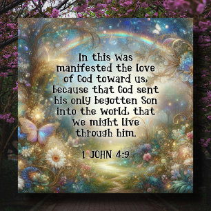 Cartes Pour Fêtes Annuelles Jolies Fleurs Pastel Écritures Religieuses Pâques