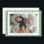 Cartes Pour Fêtes Annuelles Jolies formes fantaisistes vertes et lilas sur mes<br><div class="desc">Carte de vacances avec jolies formes fantaisistes vertes et lilas sur mesure</div>