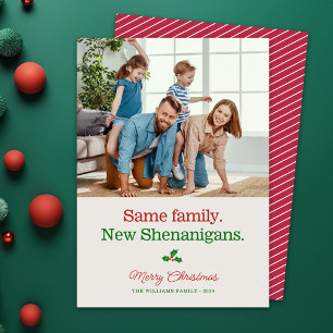 Cartes Pour Fêtes Annuelles Jolies Photos de Famille Drôles pour Noël