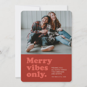 Cartes Pour Fêtes Annuelles Jolies vitres seulement retro rouge photo