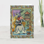 CARTES POUR FÊTES ANNUELLES JOLIMENT TÉMOIN, CHAT, ANIMAUX, CAGE DE MACHINE, H (Devant)